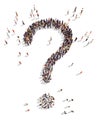 Illustrations of question mark Royalty Free Stock Photo