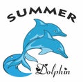 surfing dolphin t shirt print vector art