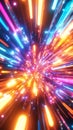 Illustrative background of multicolored spectrum with rays and lines
