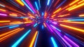 Illustrative background of multicolored spectrum with rays and lines
