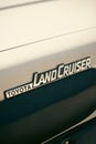 Illustrative editorial image of the Toyota Landcruiser logo Royalty Free Stock Photo