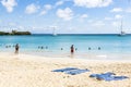 Illustrative editorial image. Tropical beach in Martinique