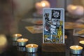 Illustrative Editorial Tarot Cards, Candles., Major Arcana, Death