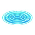 Simple Flat Blue Water Ripple Effect Illustration Graphic Element Royalty Free Stock Photo