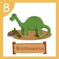 Illustrator of B for Dinosaur brontosaurus