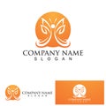 Illustrator clipart vector of Elegant Butterfly Logo