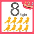 Illustrator of eight number animal