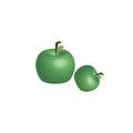 illustrator grapic of apple green