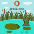 Illustrator of number zero is no animal