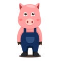 Illustrator of pig farmer