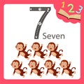 Illustrator of seven number animal