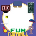 illustrator vector graphics circle of football template