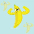 Illustrator vector strong banana with EPS 10