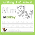Illustrator of writing a-z animal m