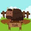 Illustrator of Yak in the zoo