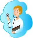 Illustrtion of profession medicine nurse