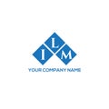 ILM letter logo design on WHITE background. ILM creative initials letter logo concept.