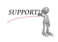 Support with man Royalty Free Stock Photo