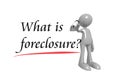 What is foreclosure with man Royalty Free Stock Photo