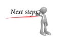 Next steps with man Royalty Free Stock Photo