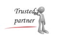 Trusted partner with man Royalty Free Stock Photo