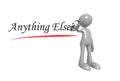 Anything else word on white Royalty Free Stock Photo