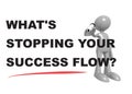 What`s stopping your success flow on white