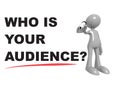 Who is your audience on white Royalty Free Stock Photo