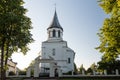 Ilukste Catholic church in sunny summer day, Latvia Royalty Free Stock Photo