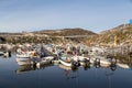 Fishing boats in Ilulissat Harbor, Greenland Royalty Free Stock Photo