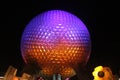 Iluminated ball similar to a golf ball at night