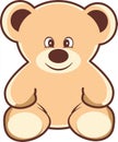 Ilustrated cute teddy bear Royalty Free Stock Photo