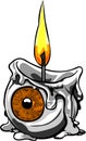 Eye candle vector ilustration tatoo