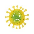 Ilustration Coronavirus crisis concept. cartoon Coronavirus in China.