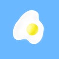 ilustration icon sunny side up, perfect for icon culinary, and kicthen background Royalty Free Stock Photo