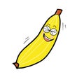 Ilustration of laughing banana& x27;s cartoon