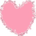 Ilustration pattern love in pink color, this good for post card in valentine days
