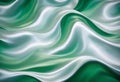 ilver and green shaded wavy texture with shiny satin surface Royalty Free Stock Photo