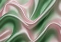 ilver and green shaded wavy texture with shiny satin surface Royalty Free Stock Photo