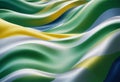 ilver and green shaded wavy texture with shiny satin surface Royalty Free Stock Photo