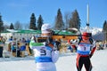 Ilya Popov competes in IBU Regional Cup in Sochi Royalty Free Stock Photo