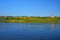 Ilyinsky mountain and Oka river in Kasimov city, Russia