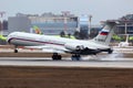 Ilyushin IL-62M RA-86495 of russian air force landed at Domodedovo international airport.