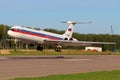 Ilyushin IL-62M RA-86539 of Russian Air Force landing at Chkalovsky.