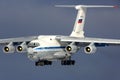 Ilyushin IL-76MD of Russian Air Force landing at Kubinka air force base.