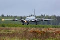 Ilyushin IL-38 09 RED of Russian Navy landing at Kubinka air force base.