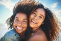 Im lucky to have a friend like you. two girlfriends enjoying themselves at the beach. Royalty Free Stock Photo