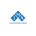 IMA letter logo design on WHITE background. IMA creative initials letter logo concept. Royalty Free Stock Photo