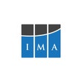 IMA letter logo design on WHITE background. IMA creative initials letter logo concept. IMA letter design Royalty Free Stock Photo