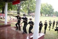 IMA passing out cadets stapling their first step to the Indian army.